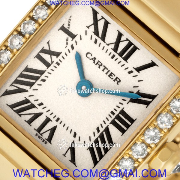 Cartier WE1001R8 Tank Francaise Quartz Female 18k yellow gold 2
