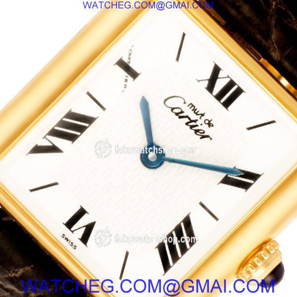 Cartier 1615 Tank Quartz Male Vermeil 2
