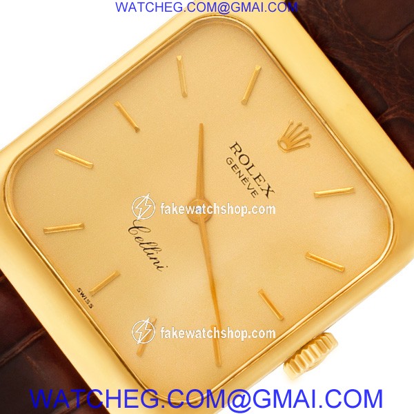 Rolex 4131 Cellini Manual Unisex 18k yellow gold 2