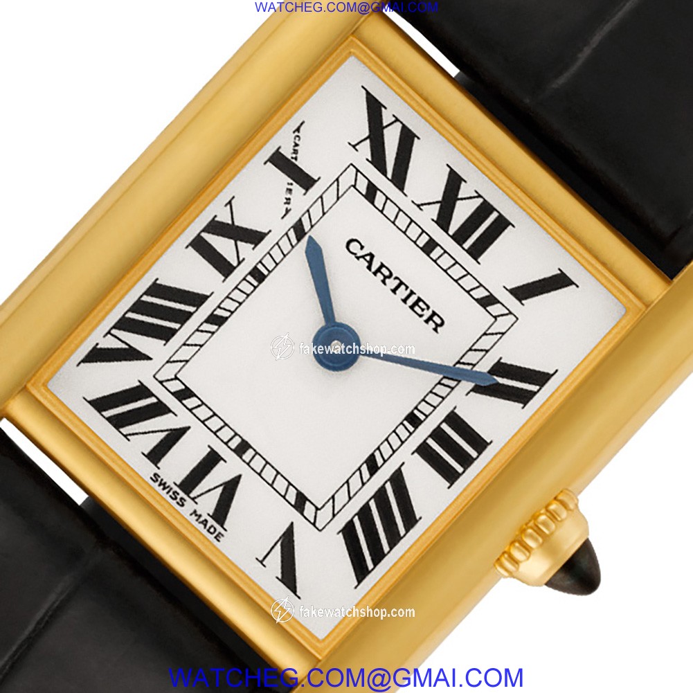 Cartier 2442 Tank Quartz Unisex 18k yellow gold 2