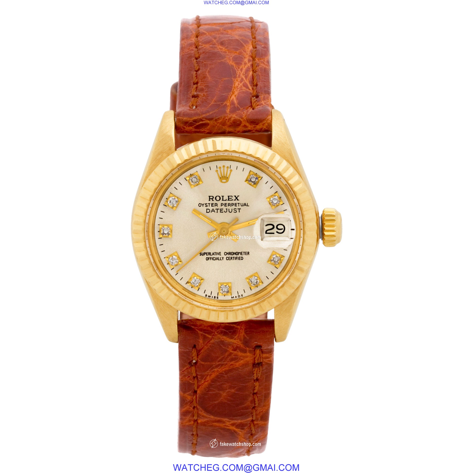 Rolex 6917 Datejust Automatic Female 18k Yellow Gold 2