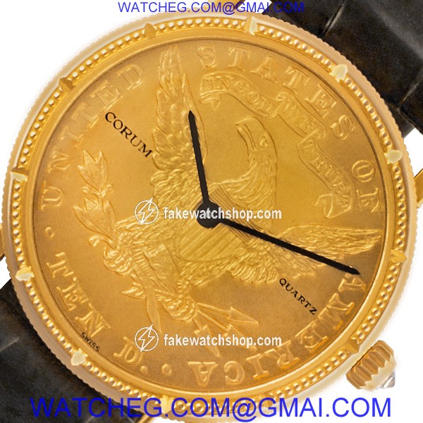 Corum 366556 $10 Coin Quartz Unisex 18k yellow gold 2