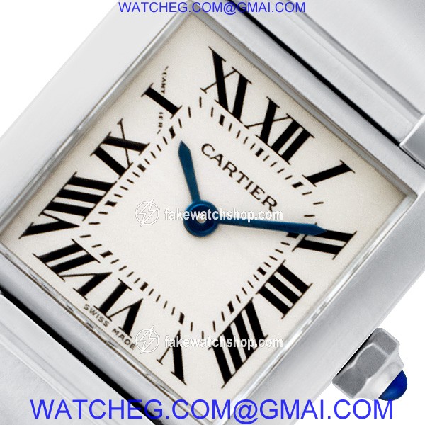 Cartier W51008Q3 Tank Francaise Quartz Female Stainless Steel 2