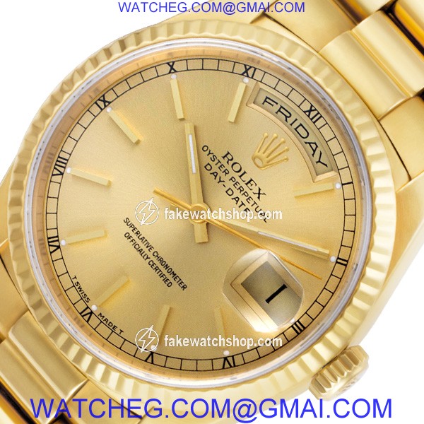 Rolex 18238 Day-Date Automatic Male 18k yellow gold 2