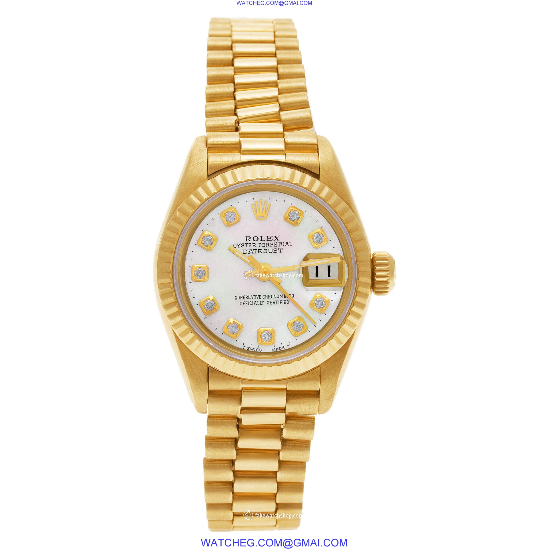 Rolex 69178 Datejust Automatic Female 18k yellow gold 2