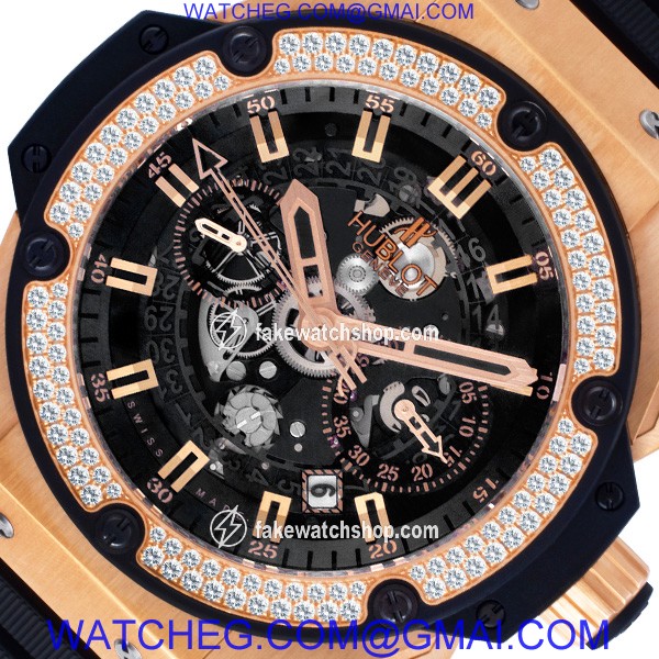 Hublot 701.OX.0180.RX.1104 King Power Chronograph Automatic Male 18k rose gold 2