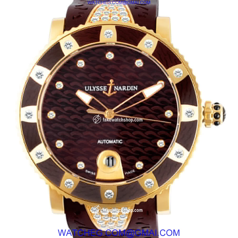 Ulysse Nardin 1724 Lady Diver Automatic Unisex 18k rose gold 2