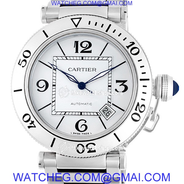 Cartier W31080M7 Pasha Seatimer Automatic Male Stainless Steel 2