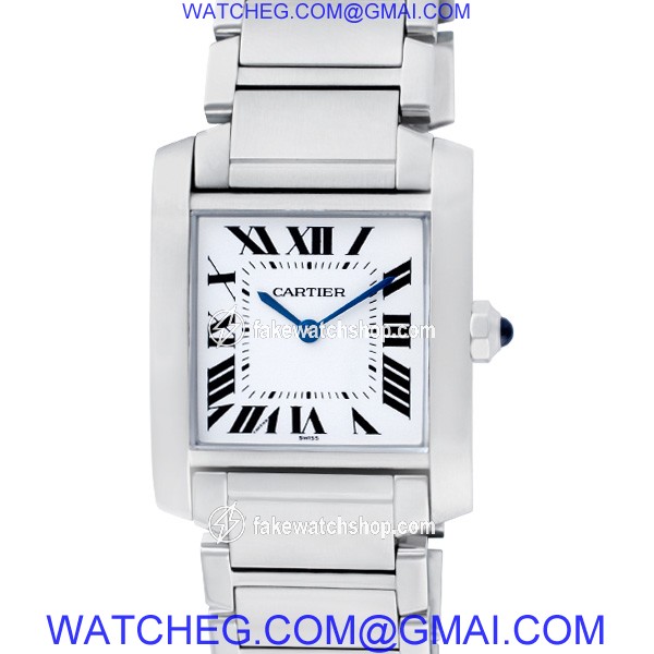 Cartier W51011Q3 Tank Francaise Quartz Unisex Stainless Steel 2