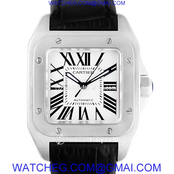 Cartier w20106x8 Santos 100 Automatic Unisex Stainless Steel 2