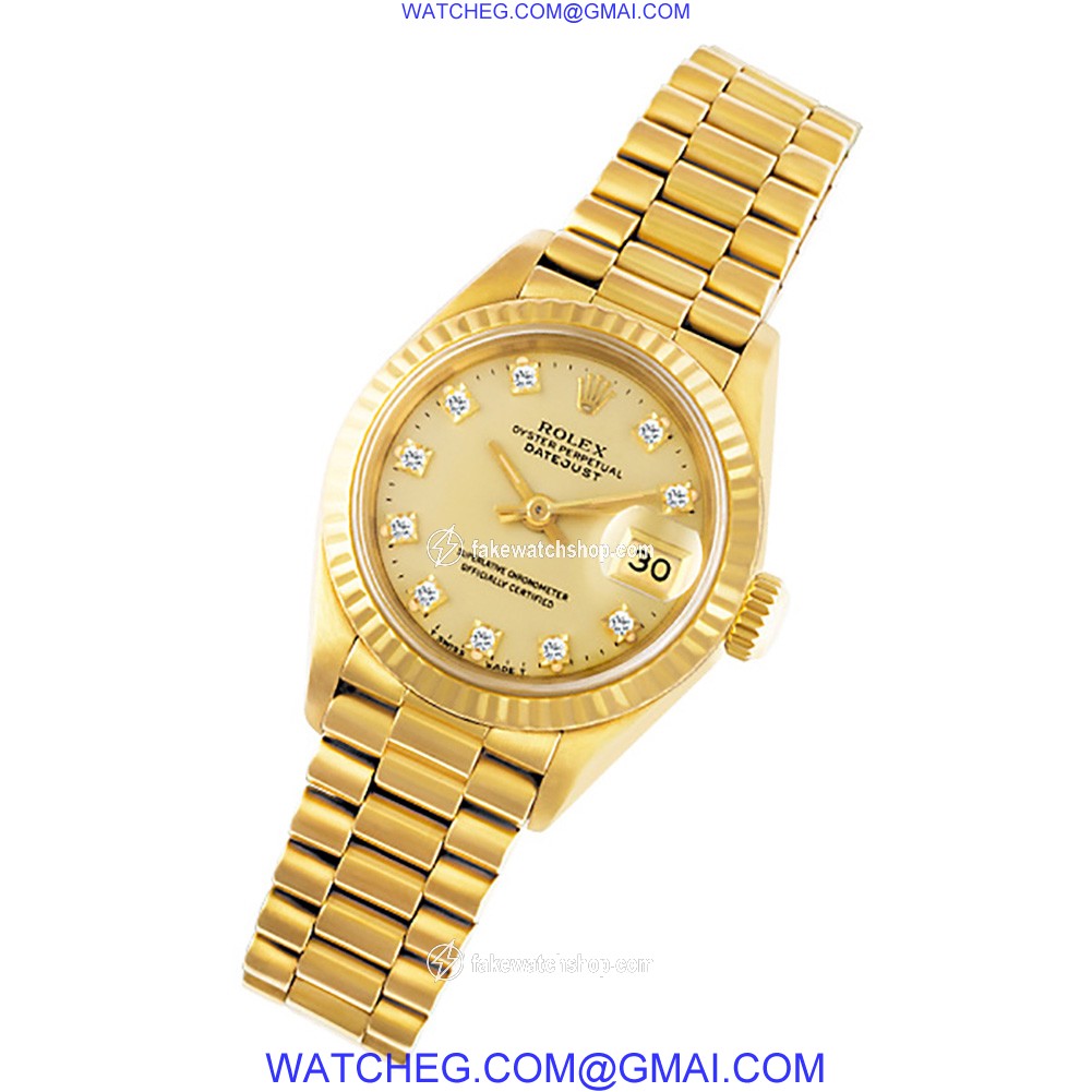 Rolex 69178 Datejust Automatic Female 18k yellow gold 2
