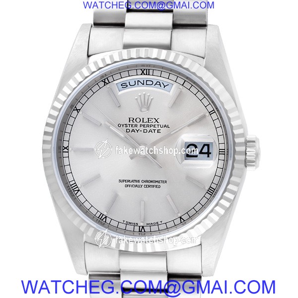 Rolex 18239 Day-Date Automatic Male 18k White Gold 2