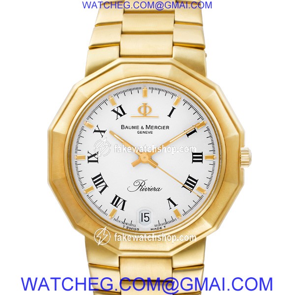 Baume & Mercier 87012.9 Riviera Quartz Unisex 18k yellow gold 2