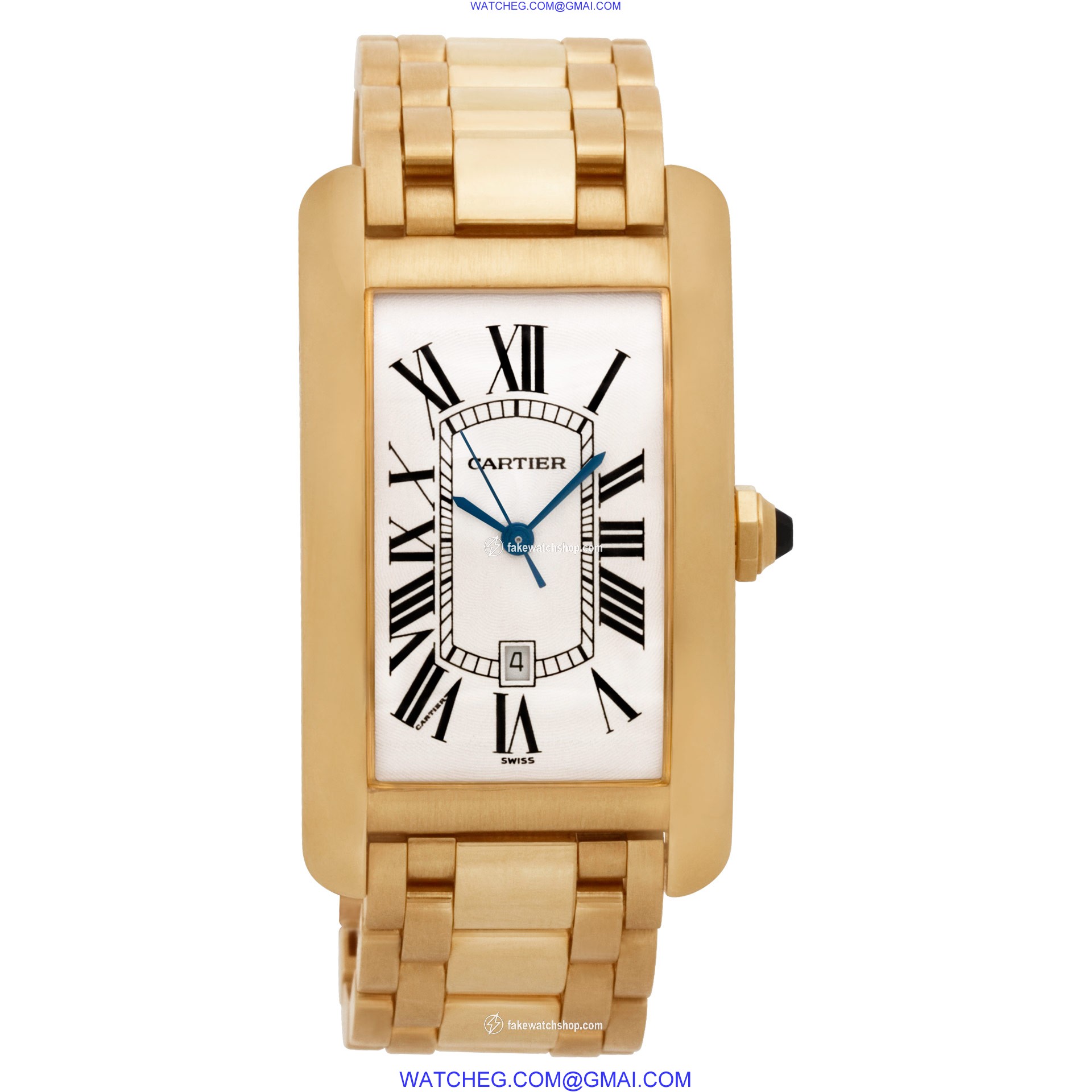 Cartier W26031K2 Tank American Automatic Male 18k yellow gold 2
