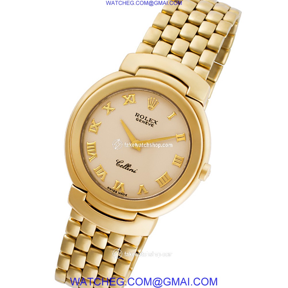 Rolex 6622 Cellini Quartz Unisex 18k yellow gold 2