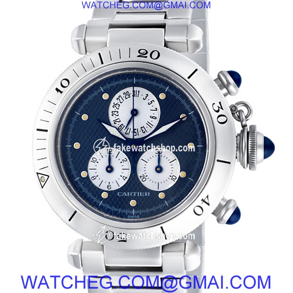Cartier W31048M7 Pasha Quartz Male Stainless Steel 2