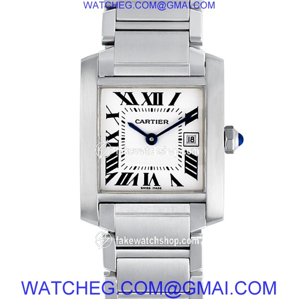 Cartier W51011Q3 Tank Francaise Quartz Unisex Stainless Steel 2