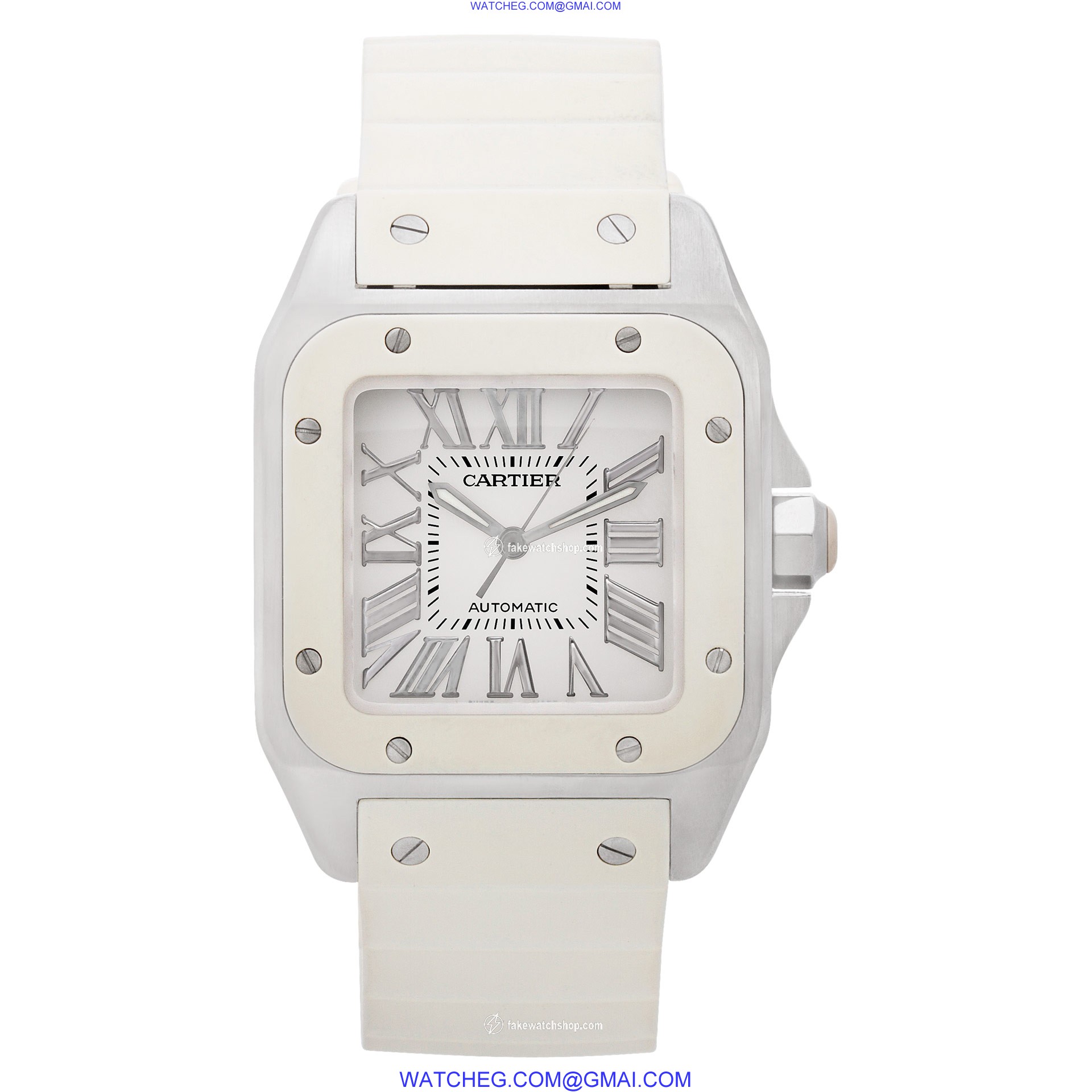 Cartier W20122U2 Santos 100 Automatic Female Stainless Steel 2