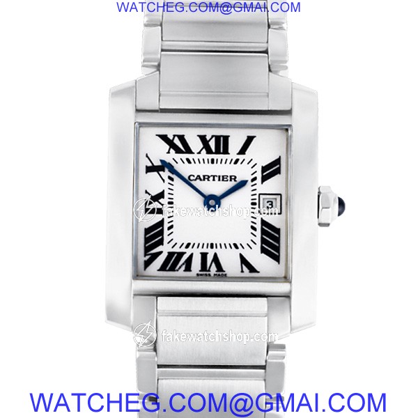 Cartier W51011Q3 Tank Francaise Quartz Unisex Stainless Steel 2