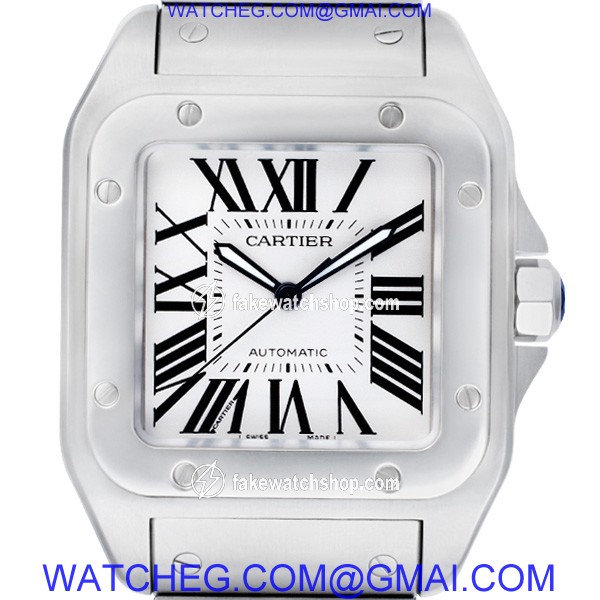 Cartier w200737G Santos 100 Automatic Male Stainless Steel 2