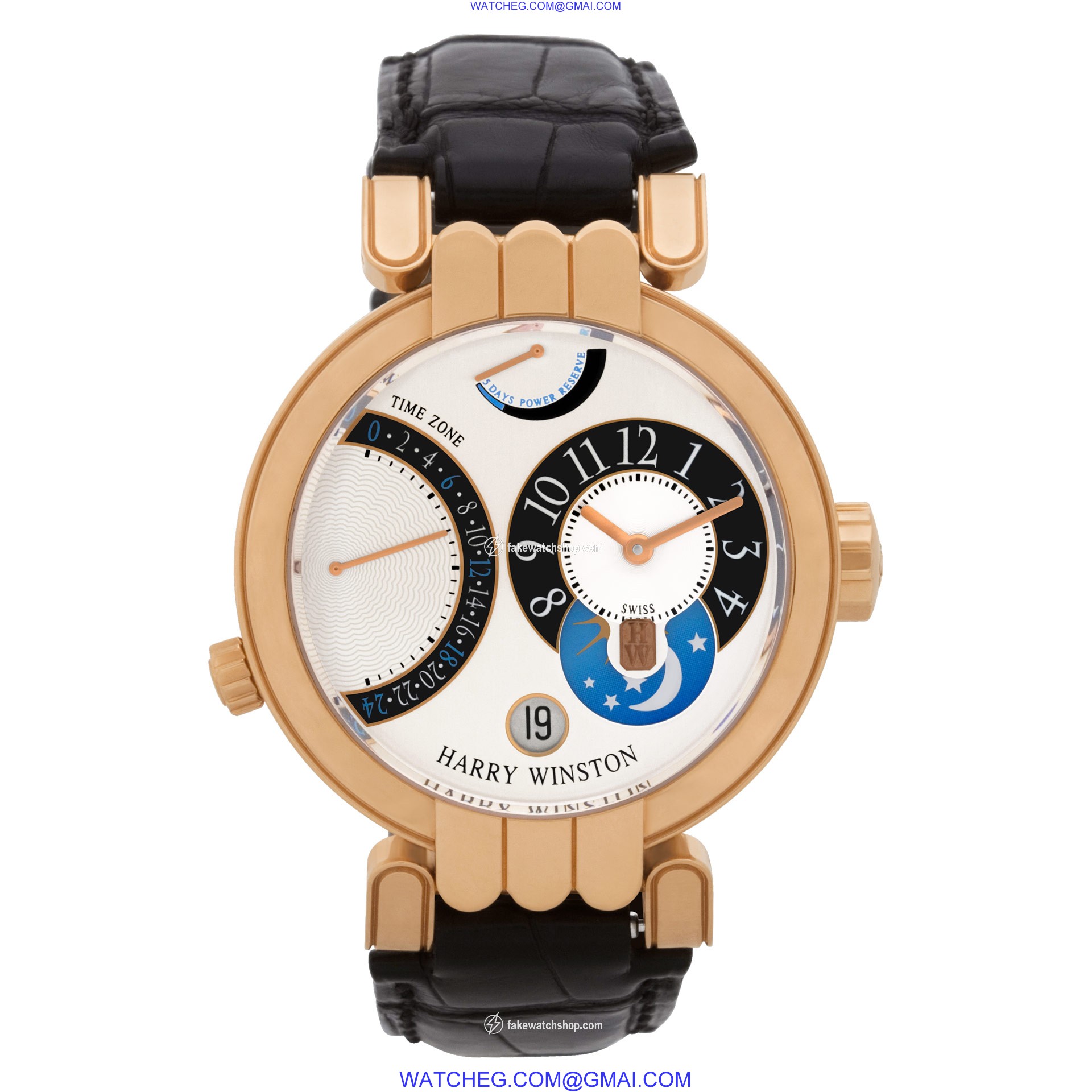 Harry Winston 015619 Premier Automatic Male 18k Pink Gold 2