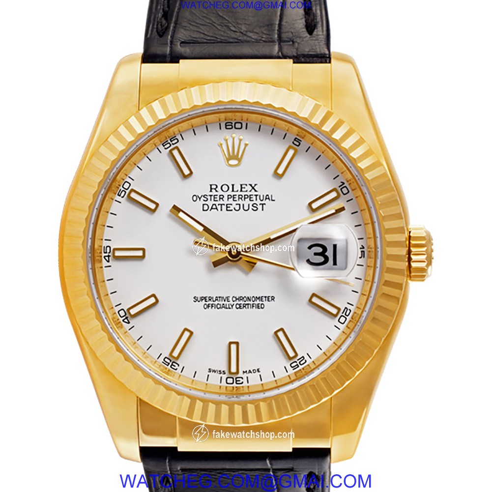 Rolex 116138 Datejust Automatic Male 18k yellow gold 2