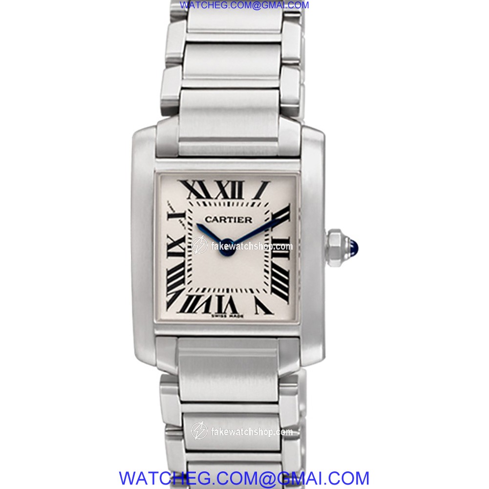 Cartier W51008Q3 Tank Francaise Quartz Female Stainless Steel 2
