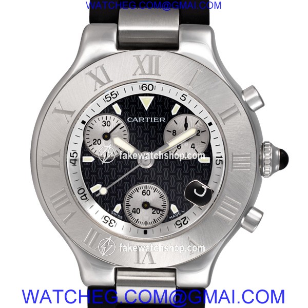Cartier w510125u2 Chronoscaph 21 Quartz Male Stainless Steel 2