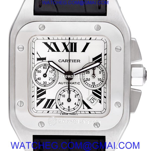 Cartier w2090x8 Santos 100 Automatic Male Stainless Steel 2