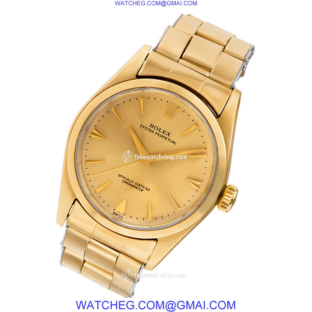 Rolex 6634 Oyster Perpetual Automatic Male Gold Capped 2