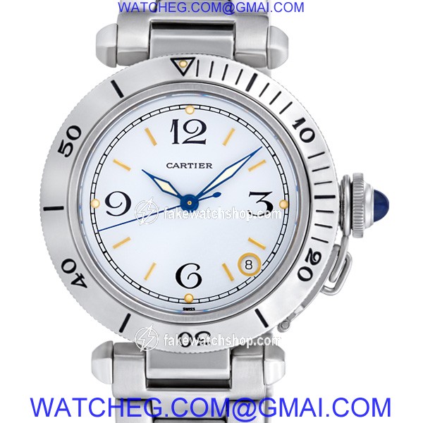 Cartier w31015m7 Pasha Automatic Unisex Stainless Steel 2