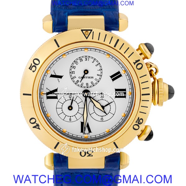 Cartier MG218328 Pasha 35 Quartz Unisex 18k yellow gold 2