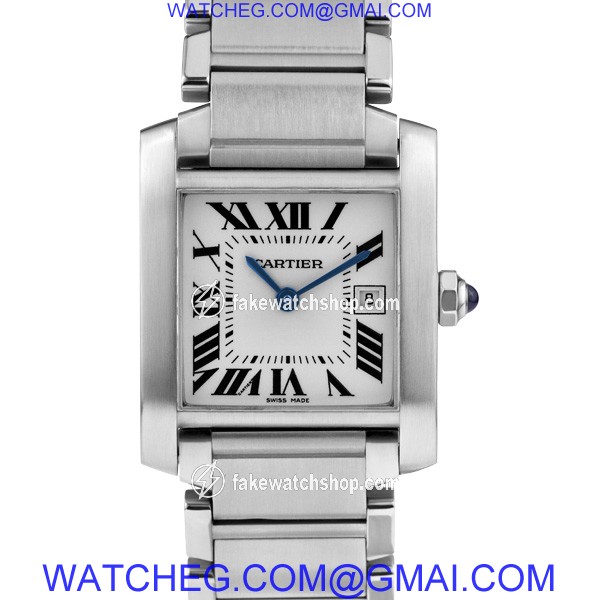 Cartier W51011Q3 Tank Francaise Quartz Female Stainless Steel 2
