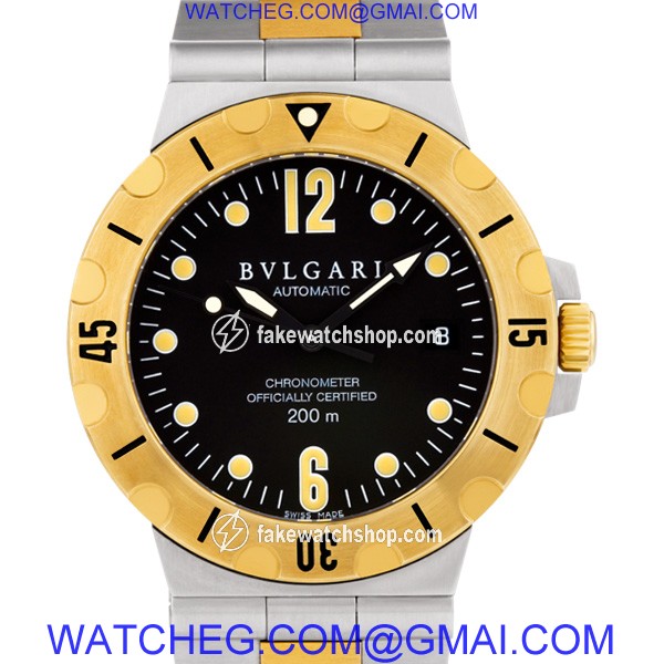 Bvlgari sd 38 sg Diagono Automatic Male Stainless Steel 2