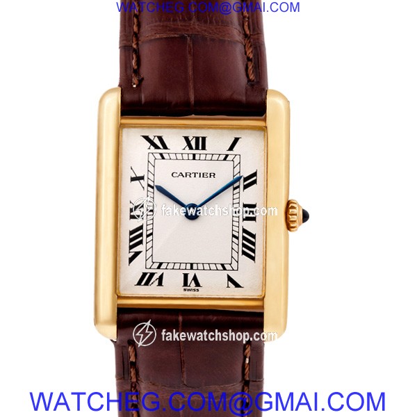 Cartier 1140 Tank Quartz Male 18k yellow gold 2