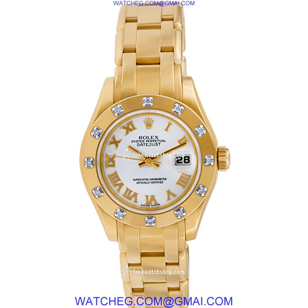 Rolex 80318 Pearlmaster Automatic Female 18k yellow gold 2