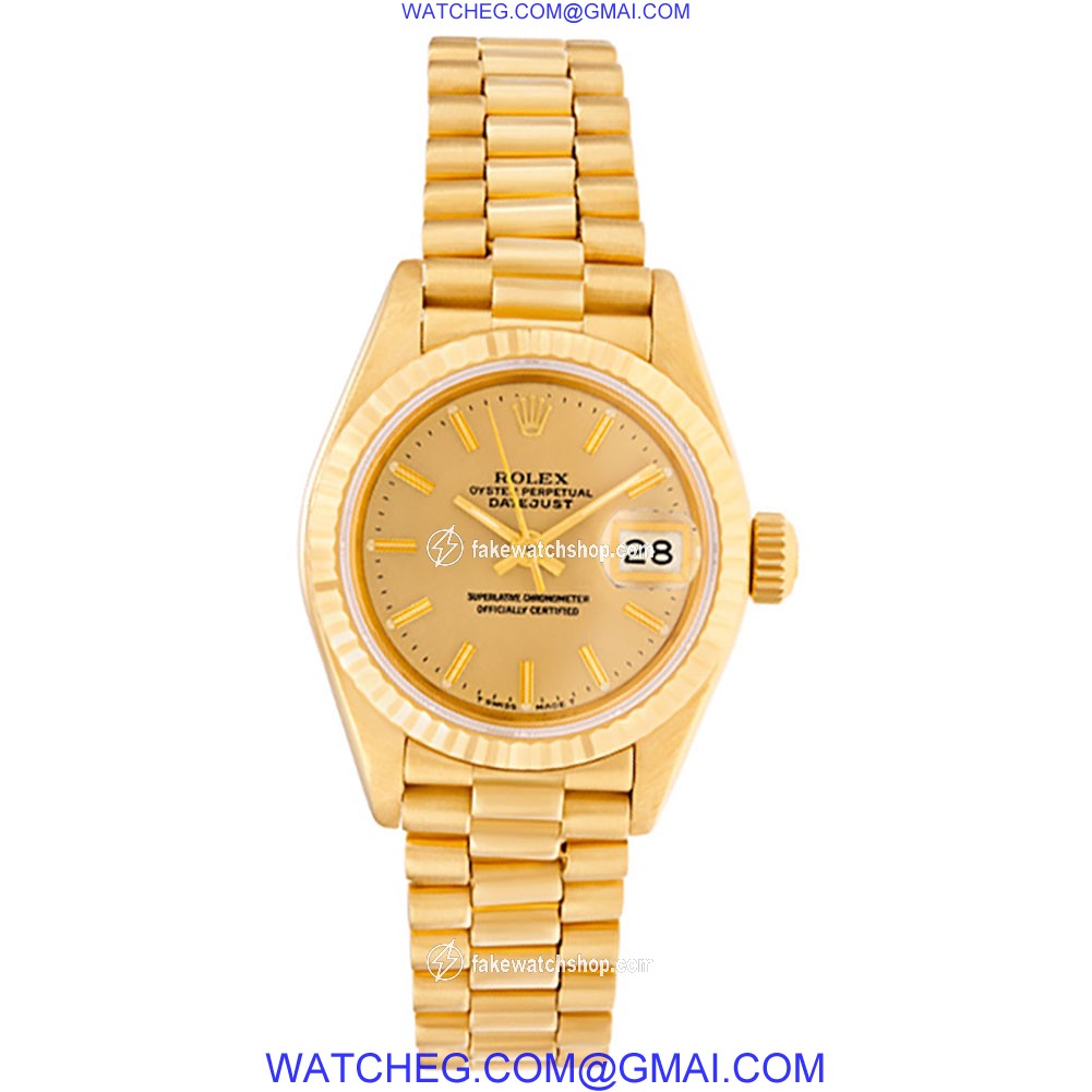 Rolex 69178 Datejust Automatic Female 18k yellow gold 2