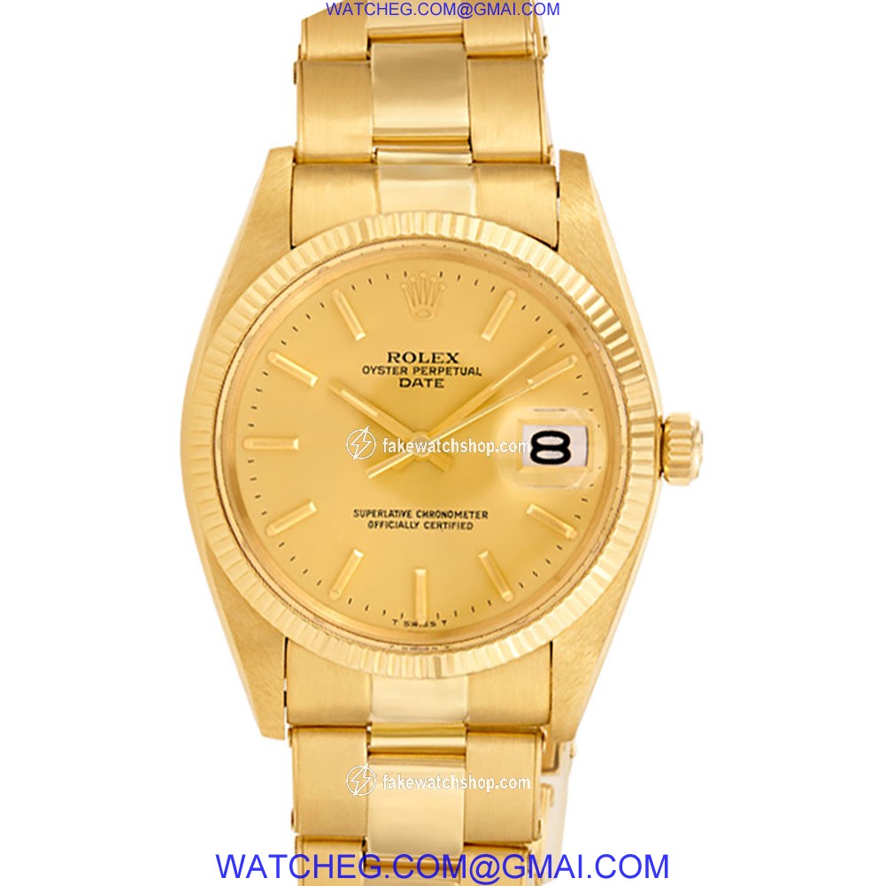 Rolex 1501 Date Automatic Male 18k yellow gold 2