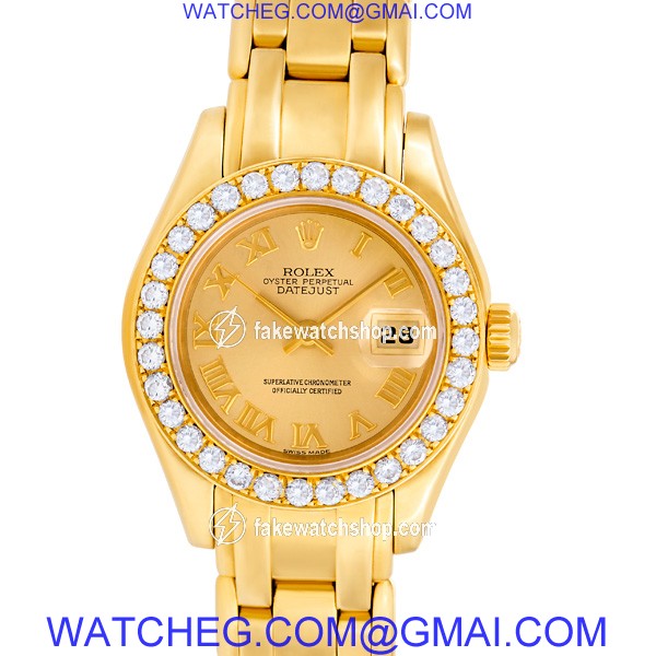 Rolex 69318 Masterpiece Automatic Female 18k yellow gold 2