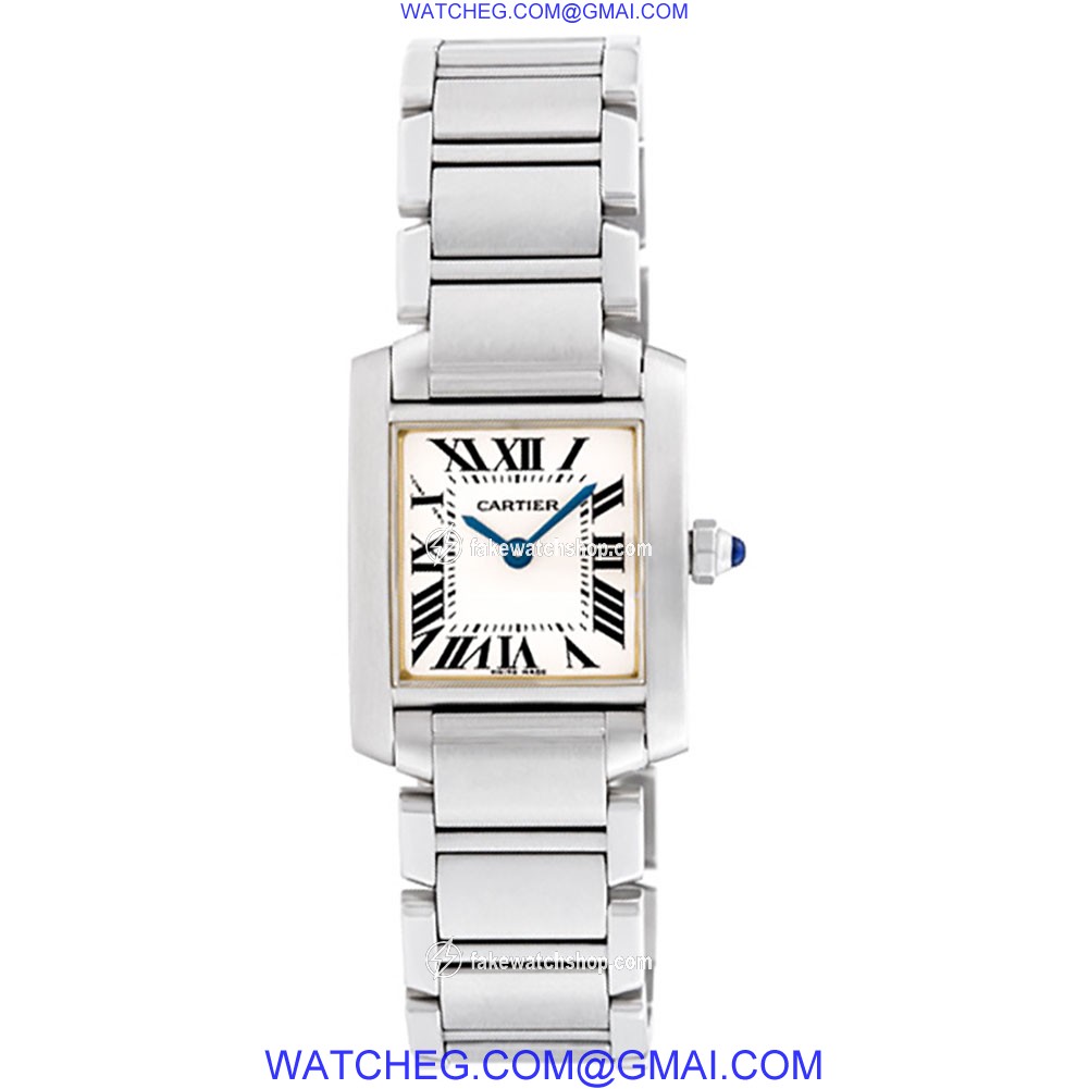 Cartier W51008Q3 Tank Francaise Quartz Female Stainless Steel 2
