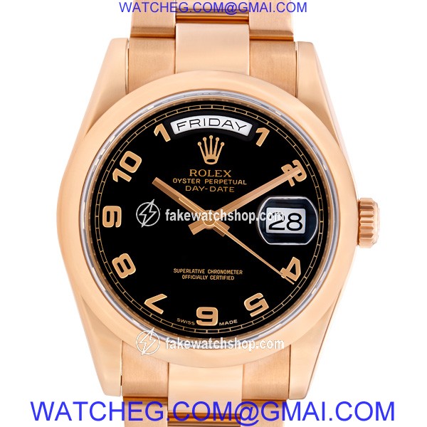 Rolex 118205 Day-Date Automatic Male 18k rose gold 2