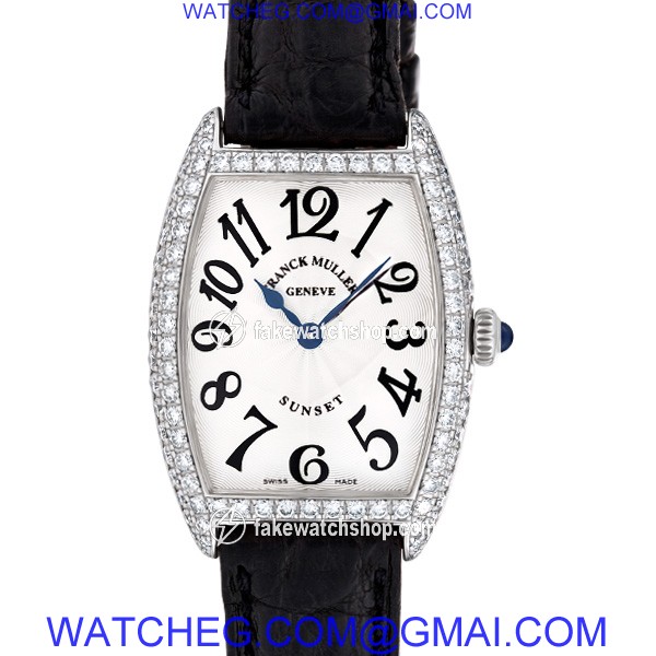 Franck Muller 194 Sun/Moon Quartz Female 18k White Gold 2