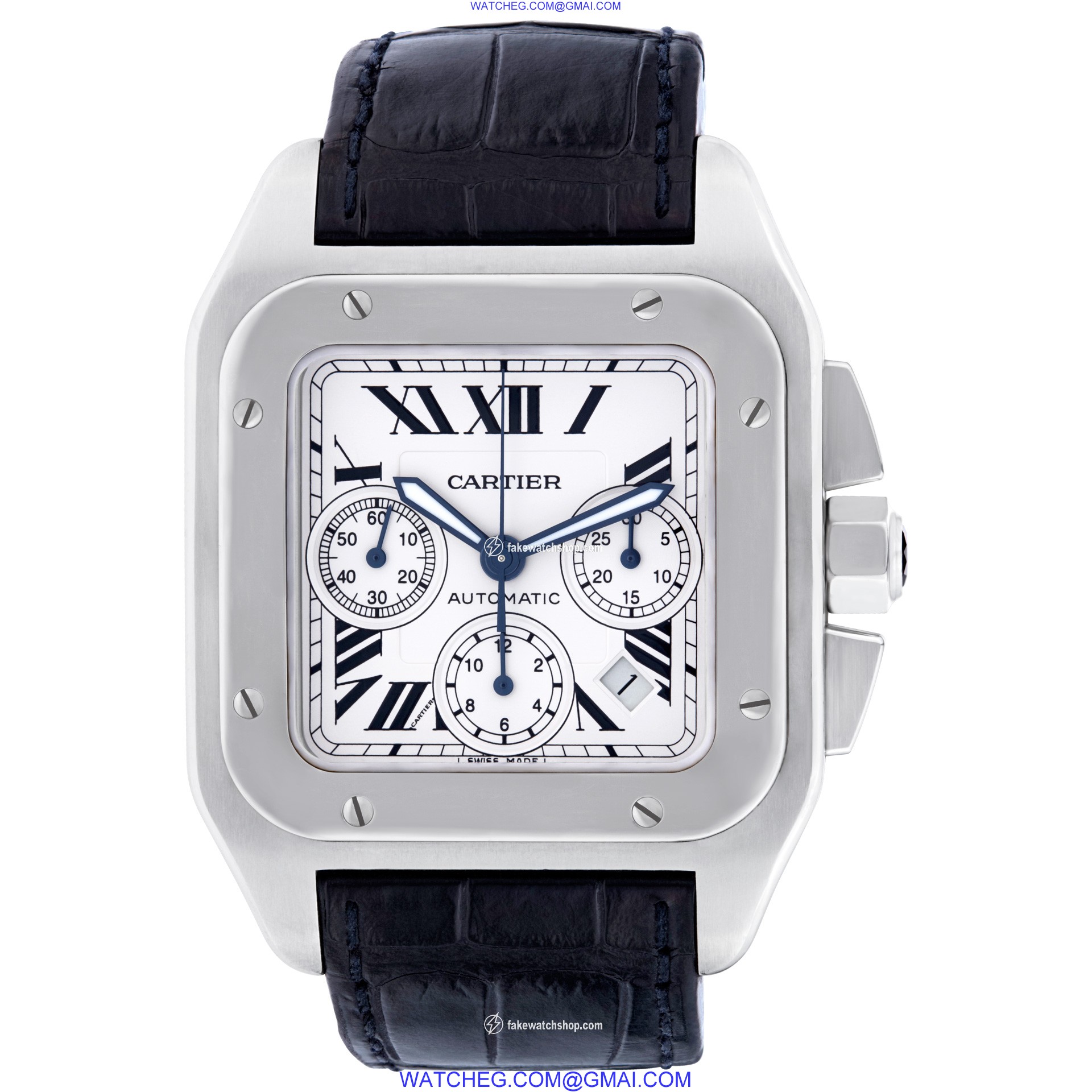 Cartier W20090X8 Santos 100 Automatic Male Stainless Steel 2