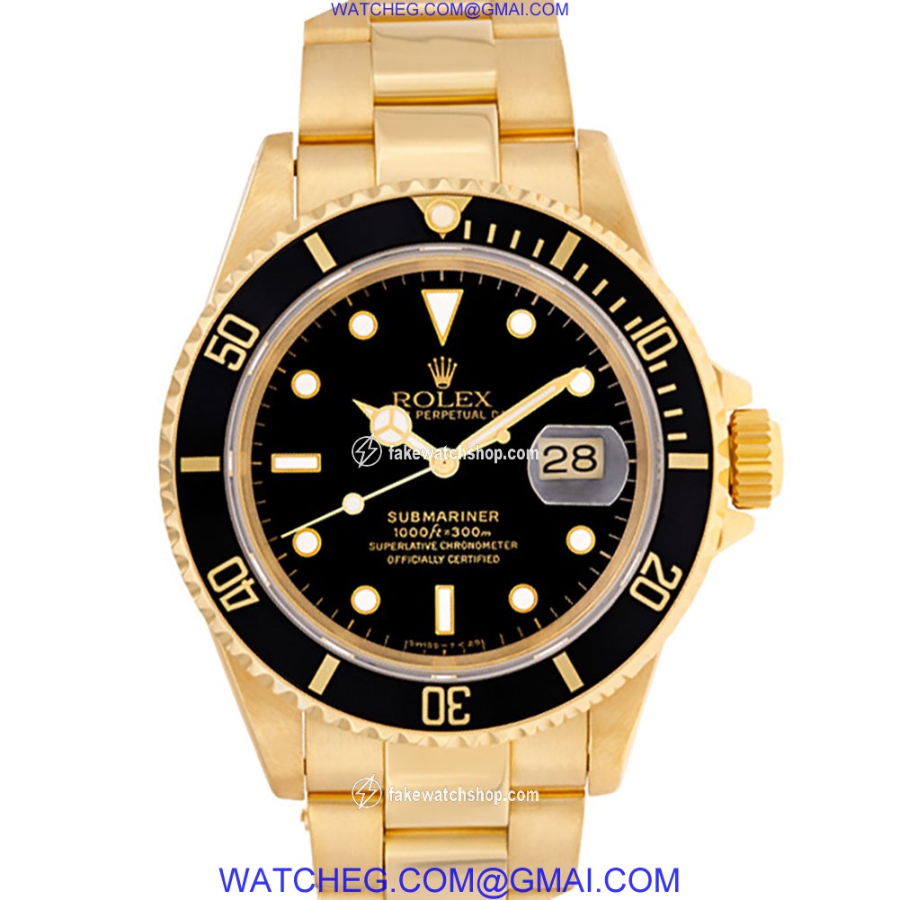 Rolex 16618 Submariner Automatic Male 18k yellow gold 2