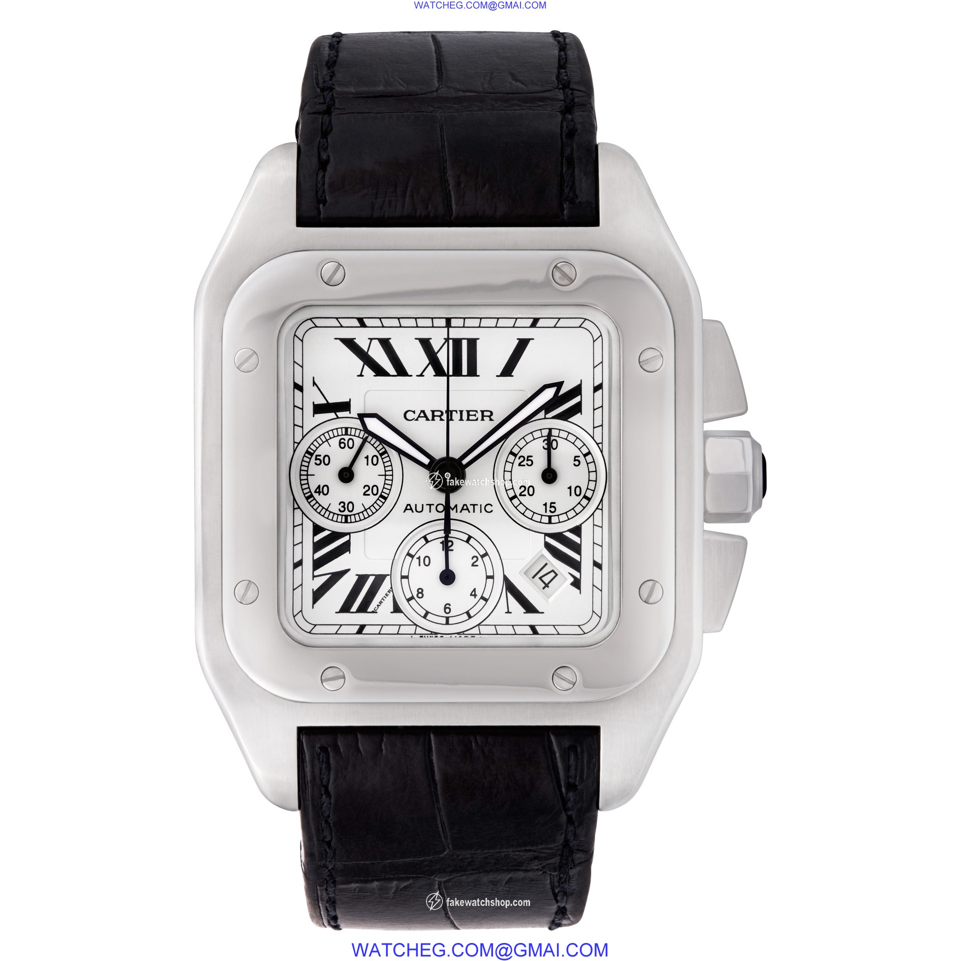 Cartier W20090X8 Santos 100 Automatic Male Stainless Steel 2