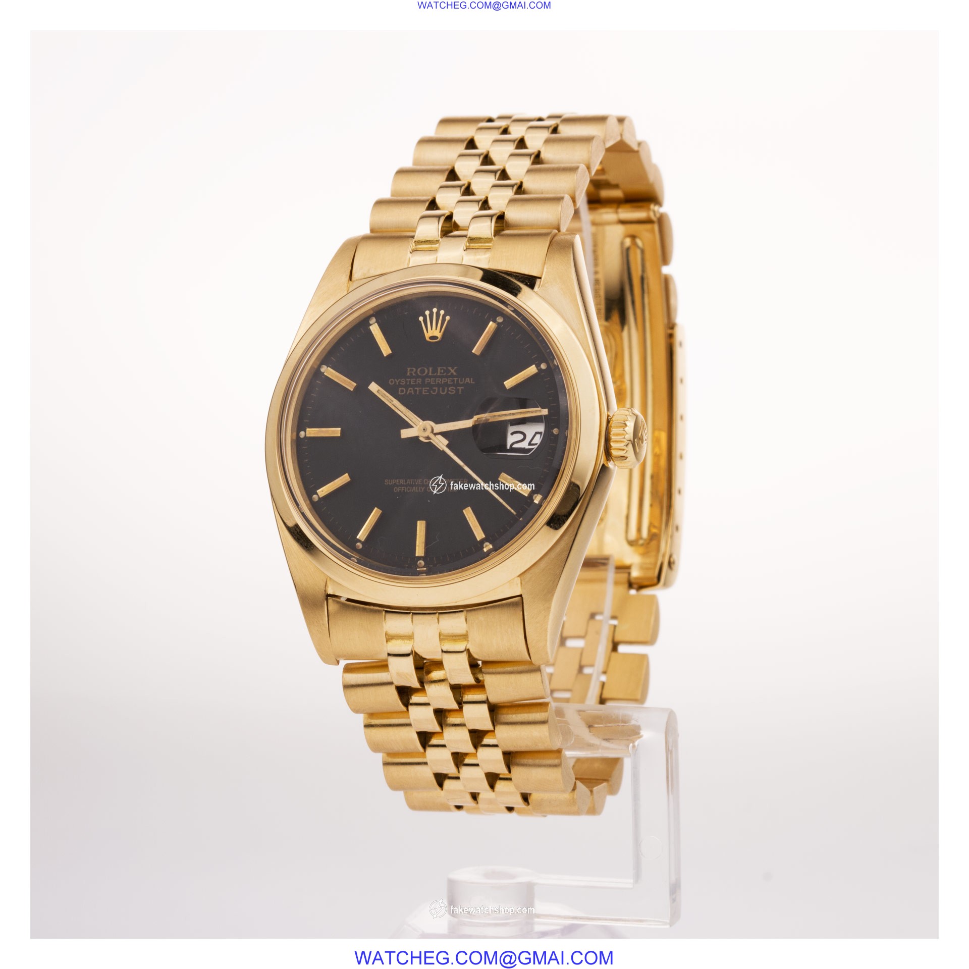 Rolex 1600 Datejust Automatic Male 18k yellow gold 2