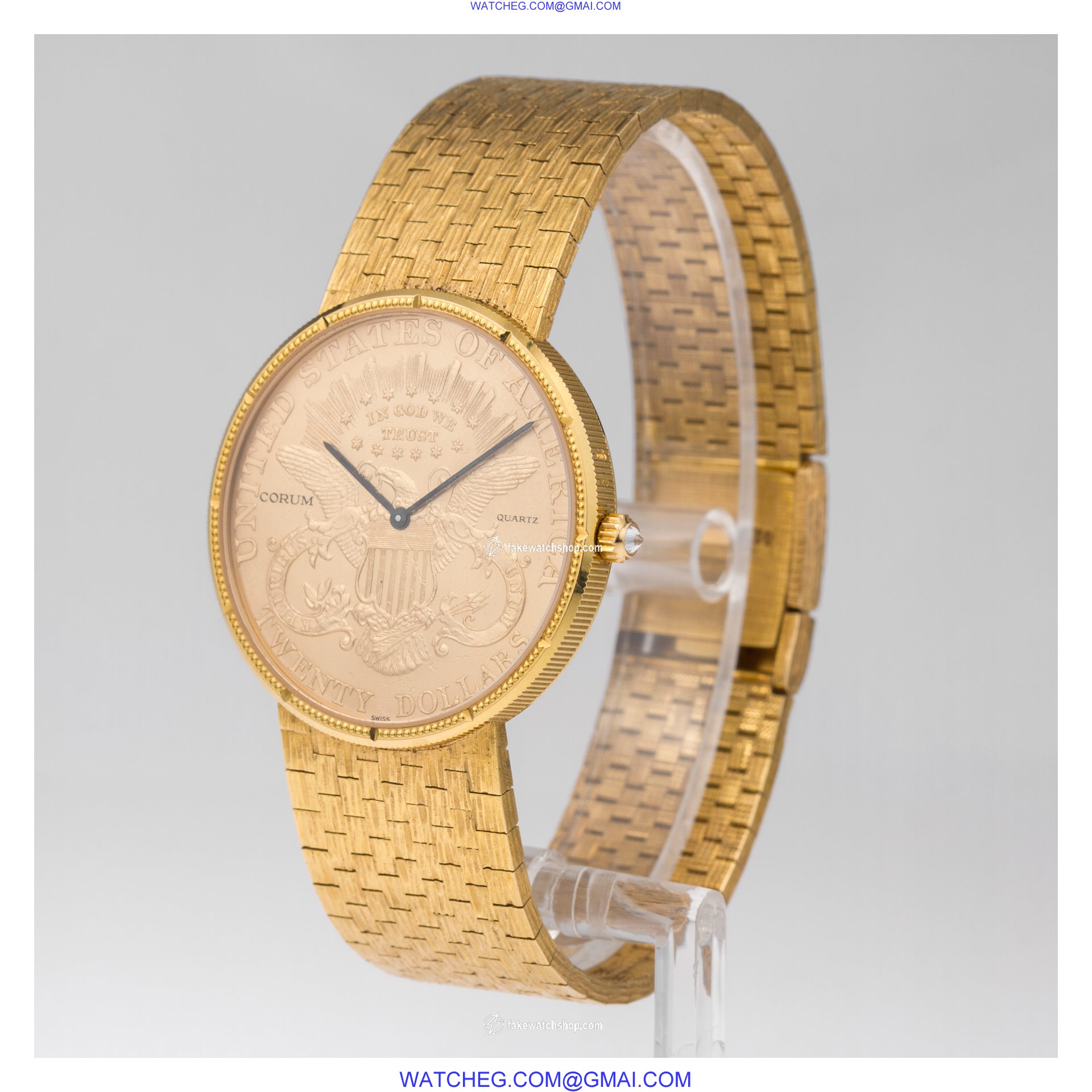 Corum Corum 2975 $20 Coin Quartz Male 18k yellow gold 2