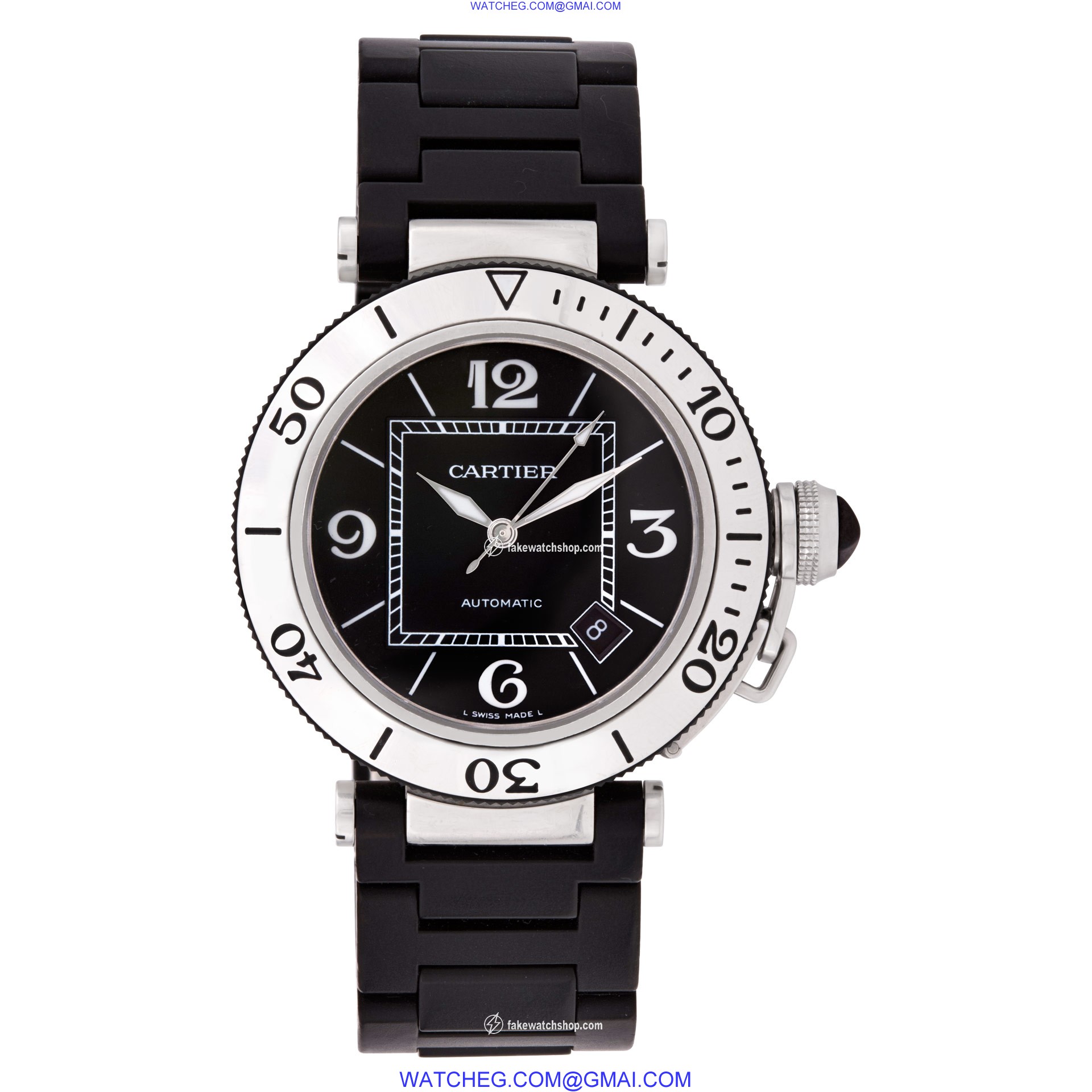 Cartier W31077U2 Pasha Seatimer Automatic Unisex Stainless Steel 2
