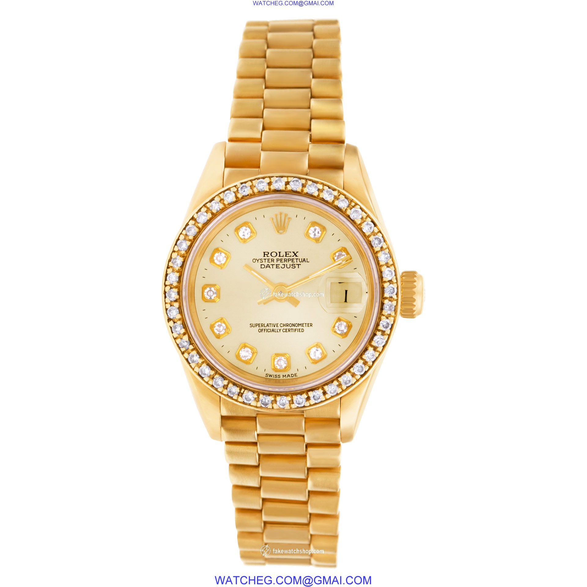 Rolex 69178 Datejust Automatic Female 18k yellow gold 2