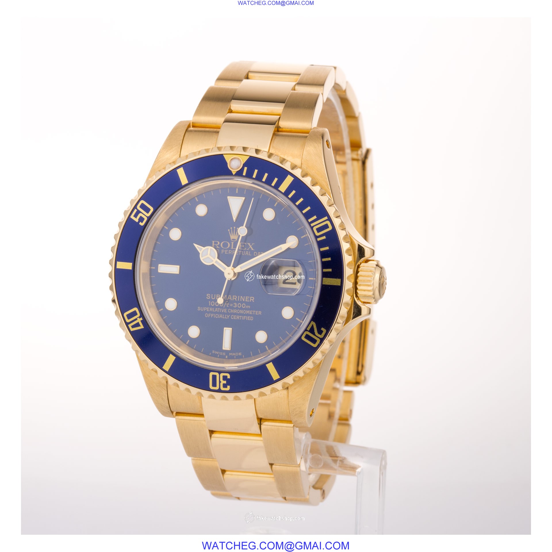 Rolex 16618 Submariner Automatic Male 18k yellow gold 2